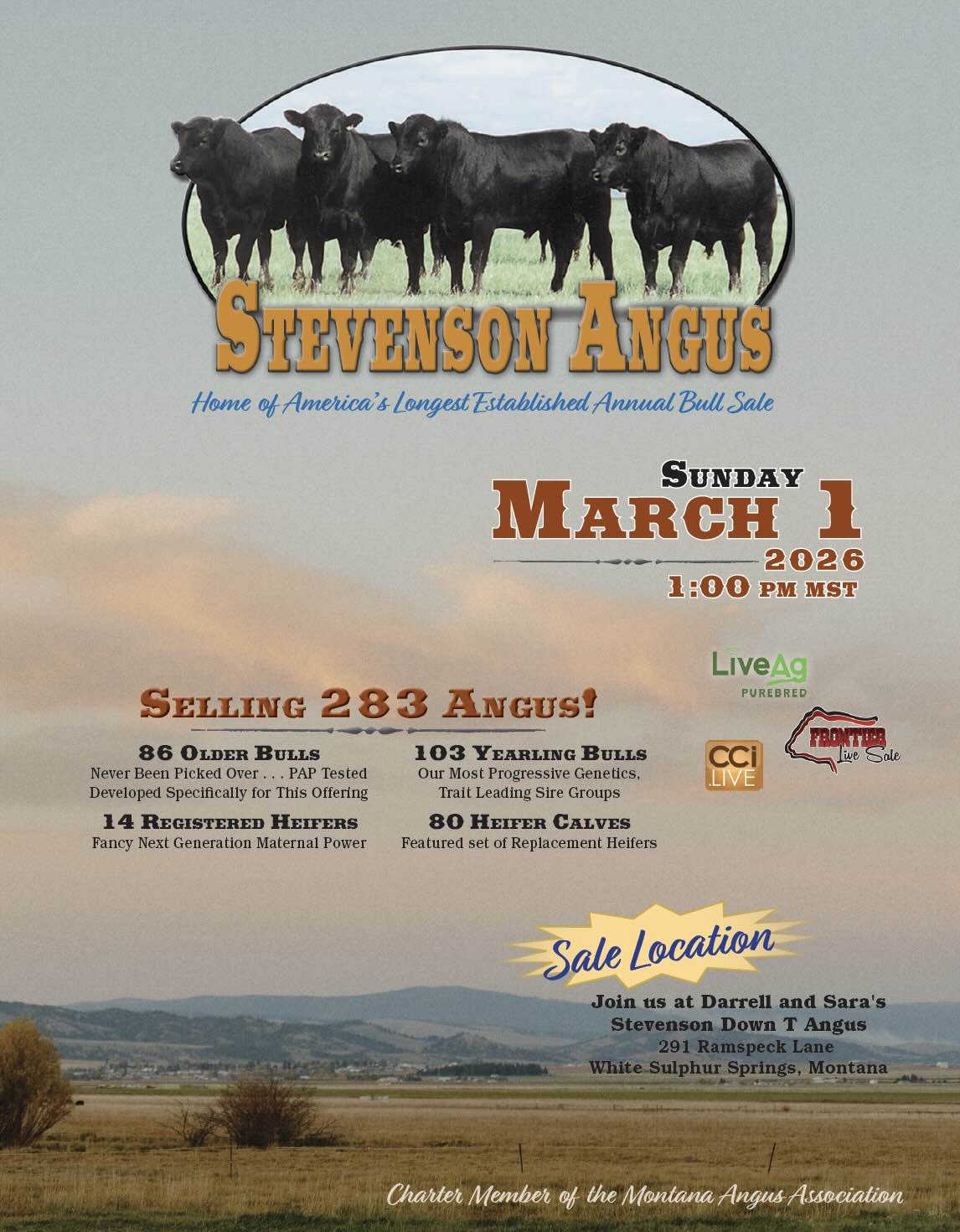 Stevenson Angus Ranch Annual Spring Sale photo