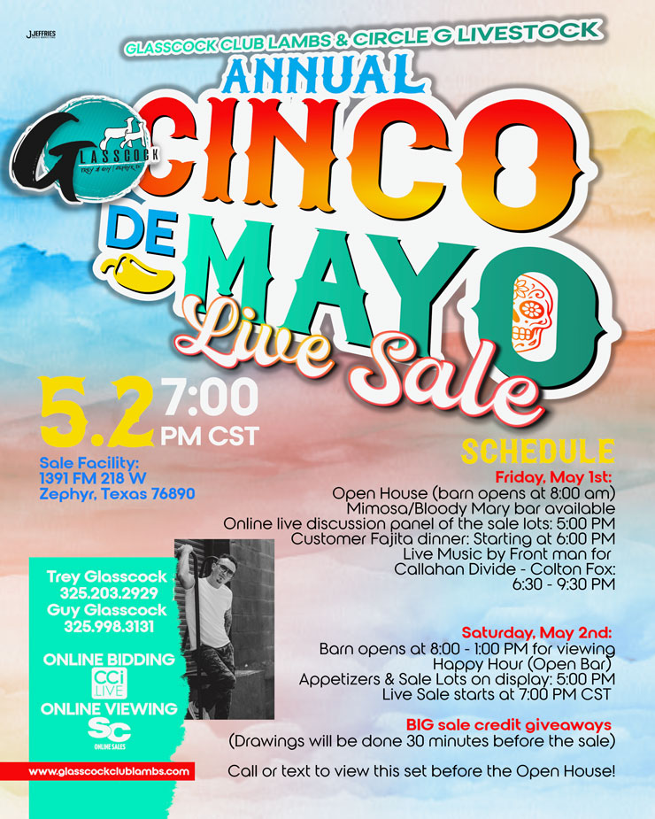 Glasscock Club Lambs & Circle G Livestock Annual Cinco De Mayo Live Sale photo