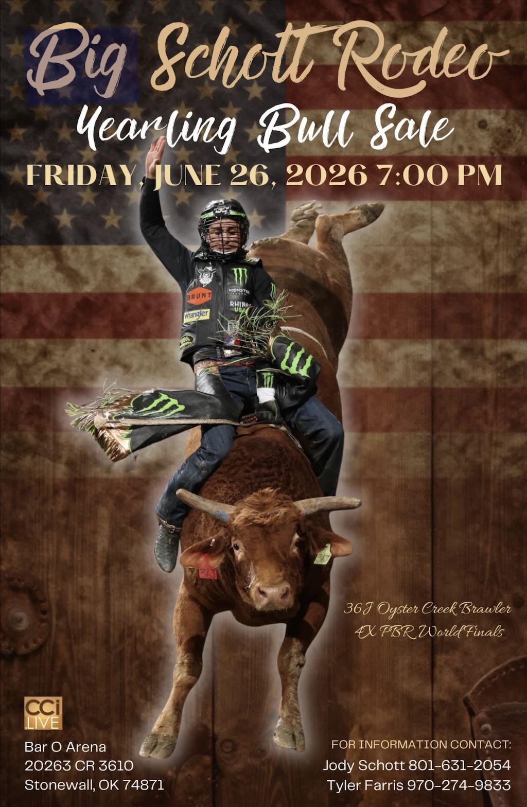 Big Schott Rodeo Yearling Bull Sale photo
